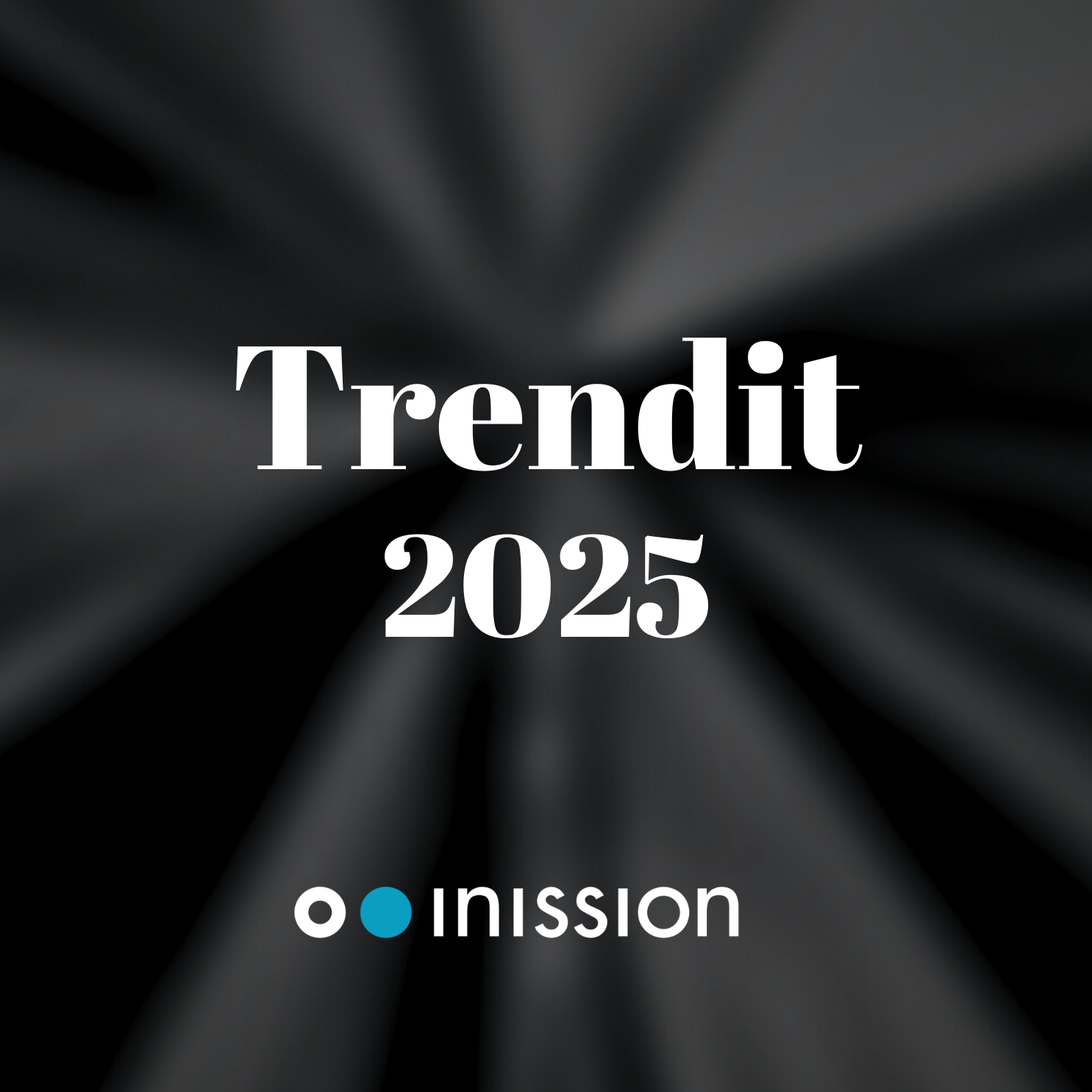 Image with a text trends 2025 and Inission logo.